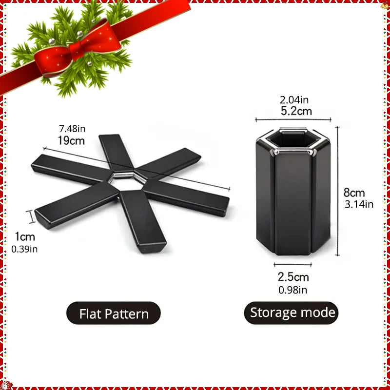 Pot Mat Dish Placemat Coaster Folding Heat Insulation High Temperature Pots And Pans Kitchen Gadgets