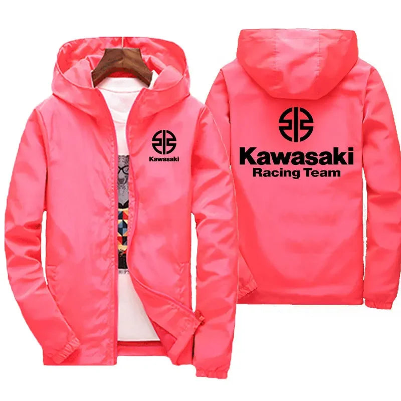Kawasaki Logo Motorcycle Racing Team Men Jacket Coat Spring Autumn Women Jackets Clothes 2025 New Fashion Couple Clothing Coats