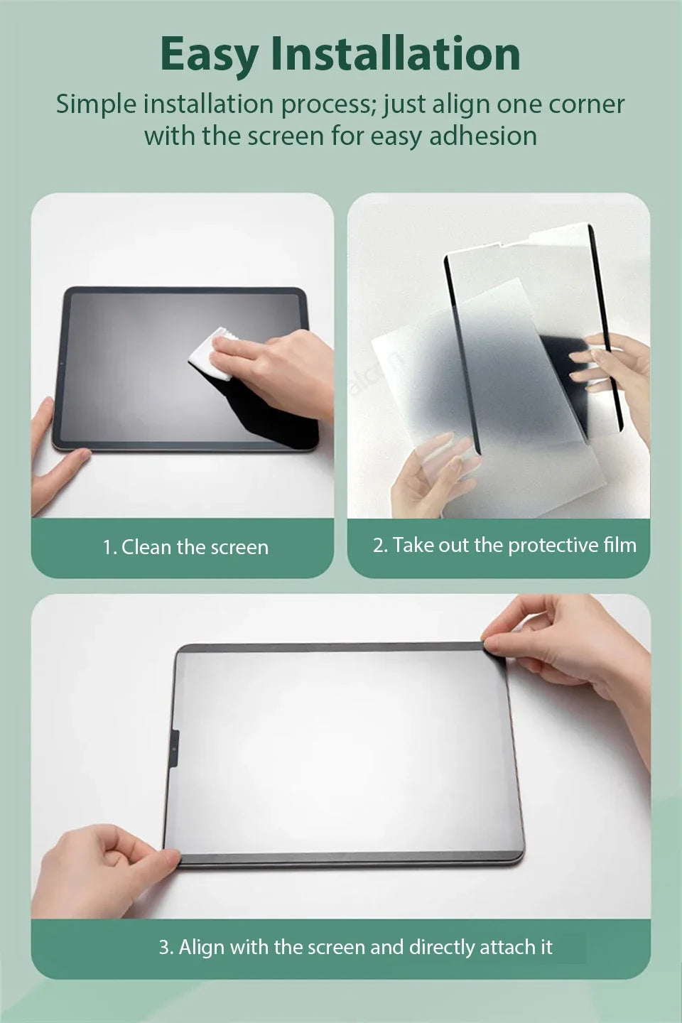 Magnetic Paper Film For Ipad Air 11 M3 M2 5 4 3 2 A16 10 9 10th 9th Generation Pro 13 M4 11th 12.9 Mini 6 7 A17 Screen Protector