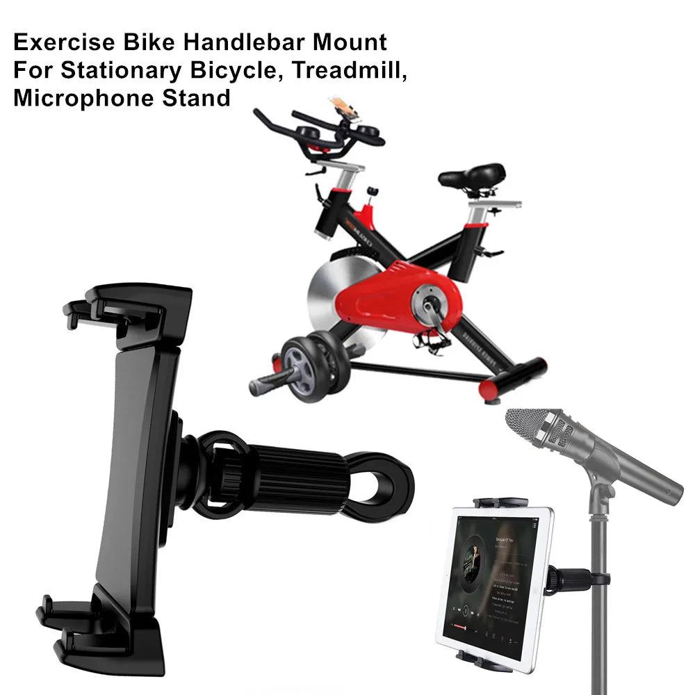 Bike Tablet Holder Bicycle Car Phone Tablet Mount for Indoor Gym Exercise for iPad Air Pro Mini Xiaomi Huawei 4.5 to 13‘’ Tabs