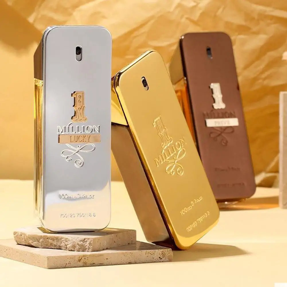Golden Millionaire Luxury Perfume For Men Long-Lasting Woody Leather Fragrance Aromatic & Charming Masculine Scent Eau De Parfum