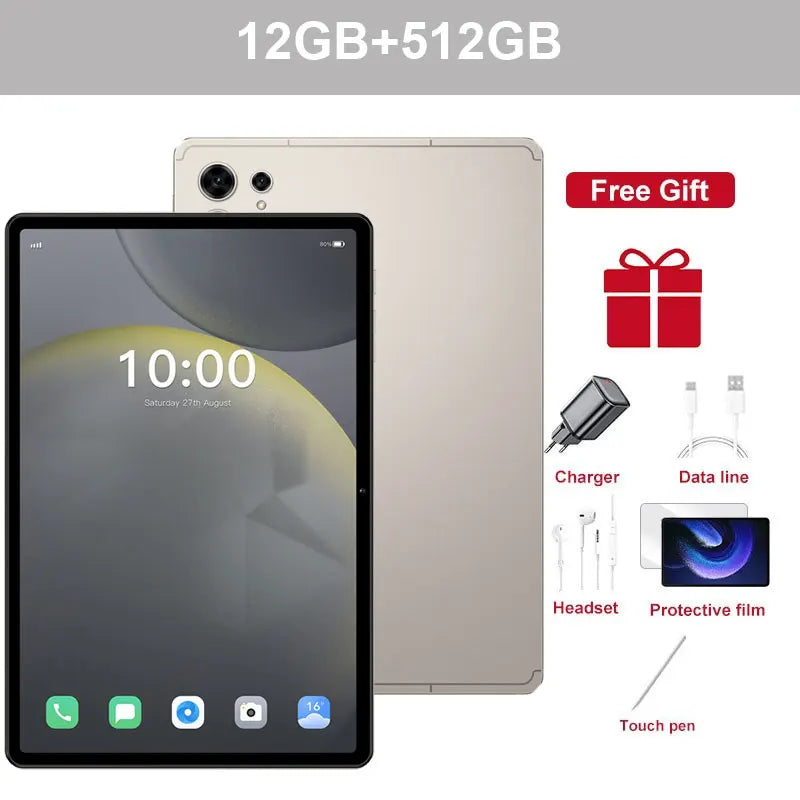 Global Edition New Original Pad 7s pro Tablets 10.1"  Android 15 Tablet PC 22GB+2TB 10000mAh 5G Dual SIM WiFi Kids Tablet Tab