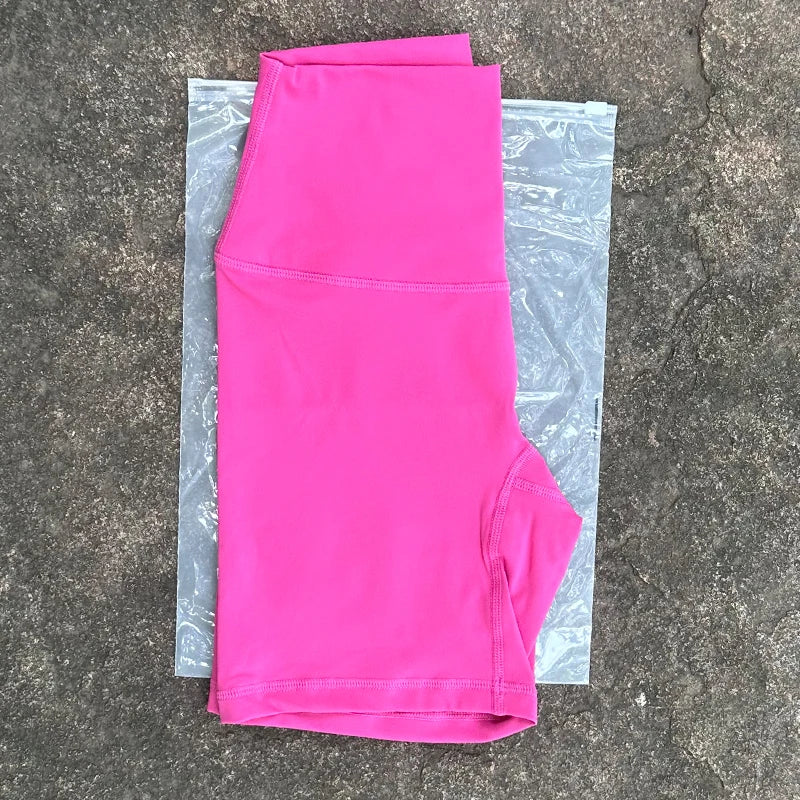 Women Sports Biker Shorts Women Naked Feeling High Waist Yoga Shorts Push Up Fitness Leggings Tummy Control Yoga Slim Shorts