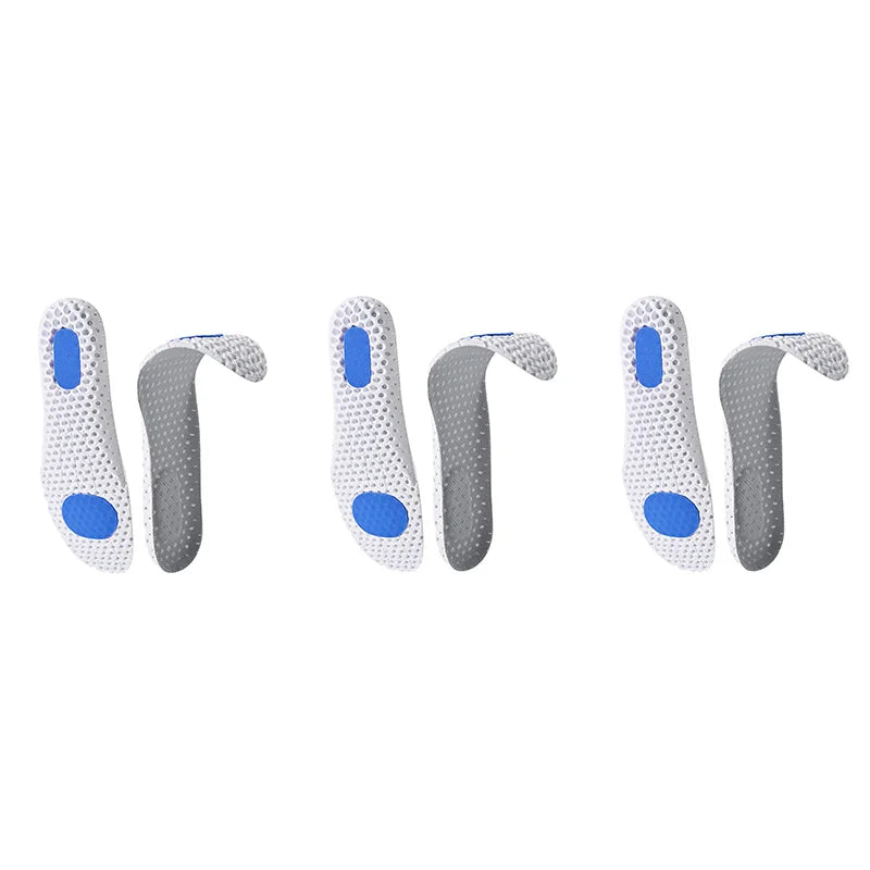 3Pairs/6Pairs Memory Foam Insoles For Shoes Sole Mesh Deodorant Breathable Cushion Running Insoles For Feet