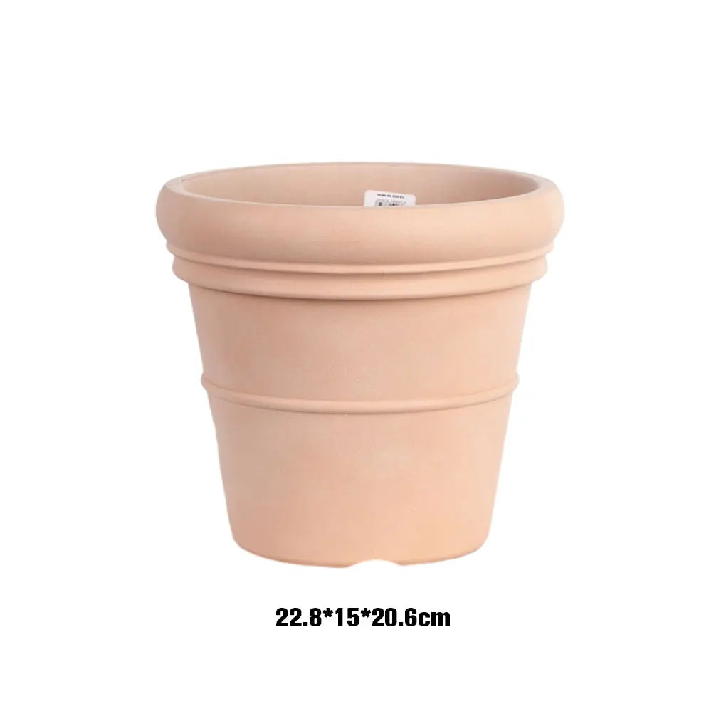 Garden Pot Is Firm And Durable- Terracotta Flower Pot Not Easy To Deformation Flower Pots Widely brownness 29.9*19*26.7cm 600g