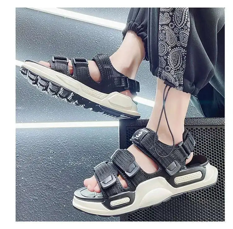 Fashion Sandals Summer Wear-resistant 2023 New Sports Dual-purpose Slippers Beach Shose Men Breathable Light Anti-Slippery