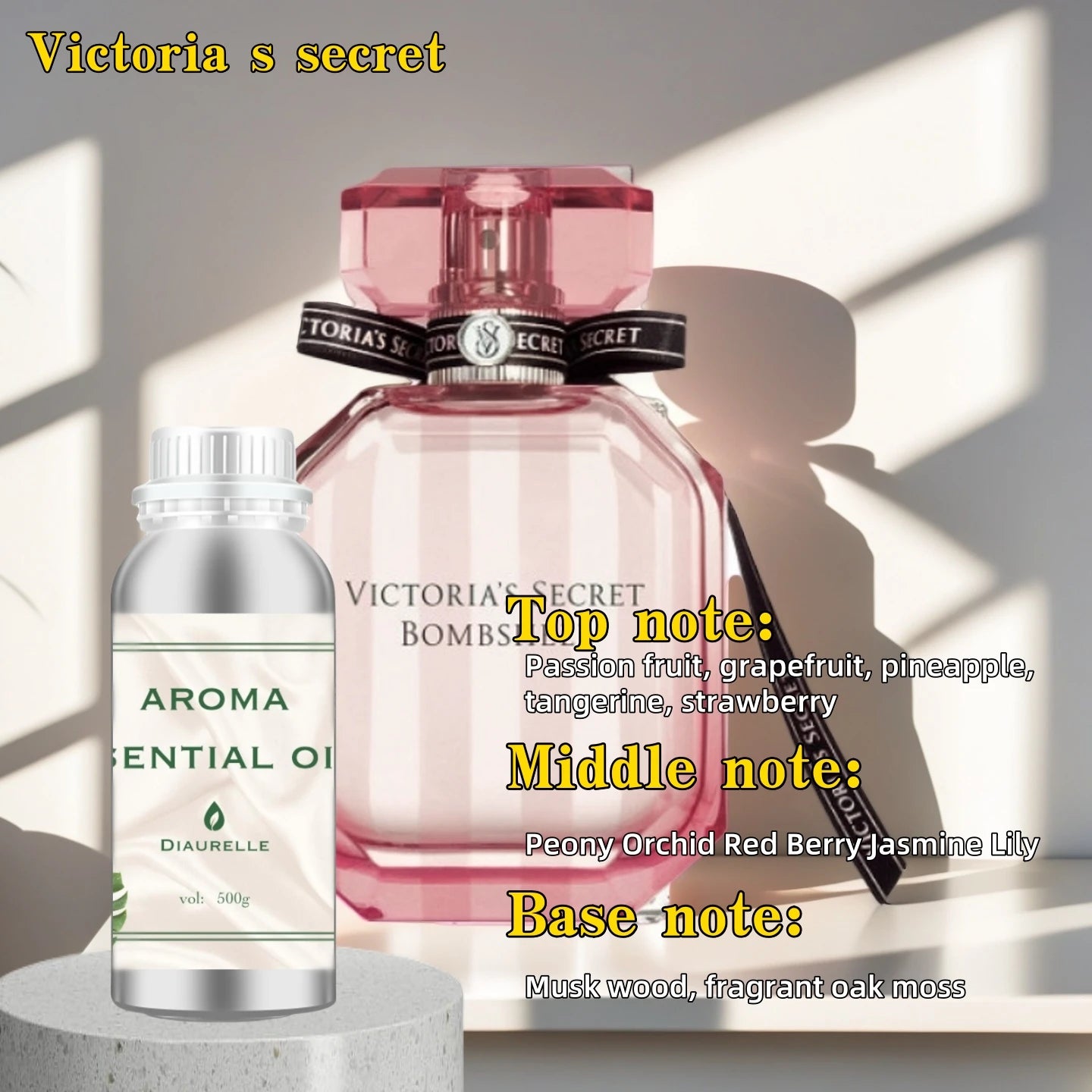 Aroma Diffuser Perfume Fragrance Oil Pure Scented Air Freshener Scent Diffusers Diaurelle 500ML Essential Oil Diffuser Natural