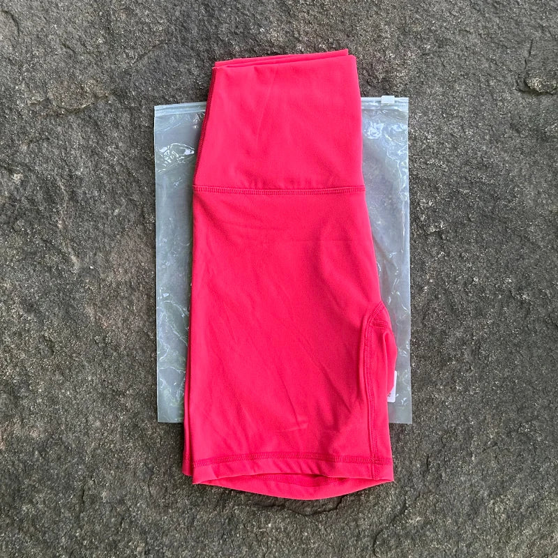 Women Sports Biker Shorts Women Naked Feeling High Waist Yoga Shorts Push Up Fitness Leggings Tummy Control Yoga Slim Shorts