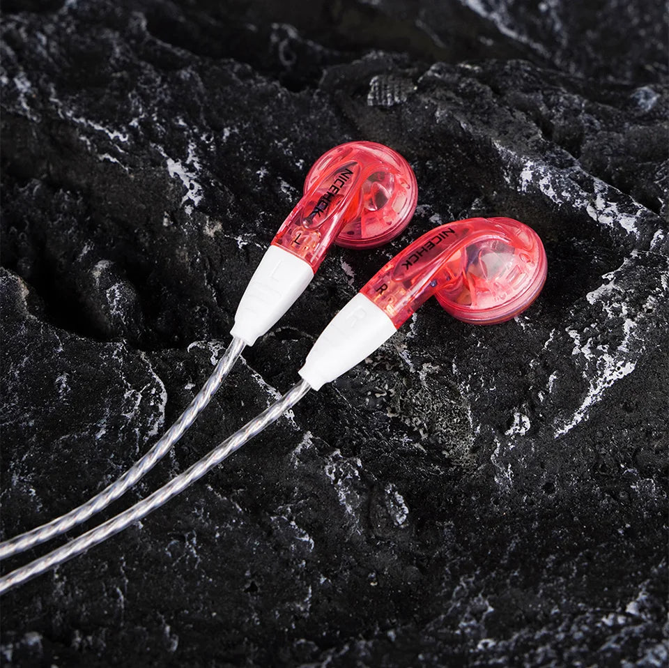 NICEHCK YDX Earbud HiFi Wired Microphone Earphone 14.8mm Dynamic Driver Music Headset With 2Pin Silver Plated OCC Mixed Cable