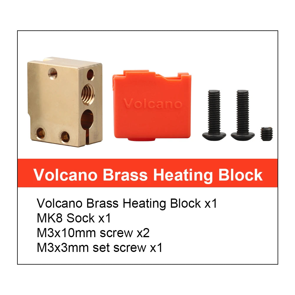 Trianglelab v6 Brass Heatblock For Hotend 3D Printer High Temperature Hardened Steel V6 Nozzles DDB  MATRIX EXTRUDER