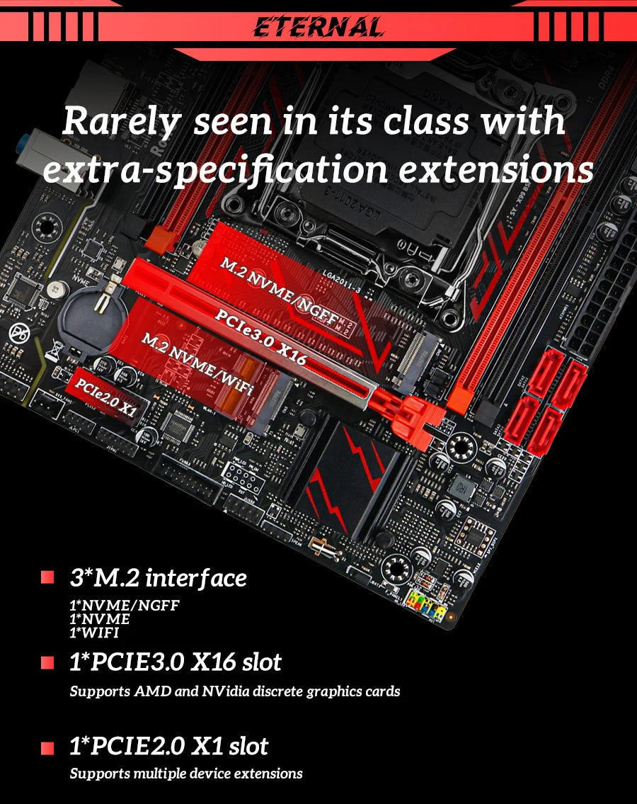 SOYO X99 C612chip Gaming Motherboard Set with Intel Xeon E5 2680 V4 CPU& DDR4 ECC8G*2 2133MHz RAM M.2 NVME for Desktop PC