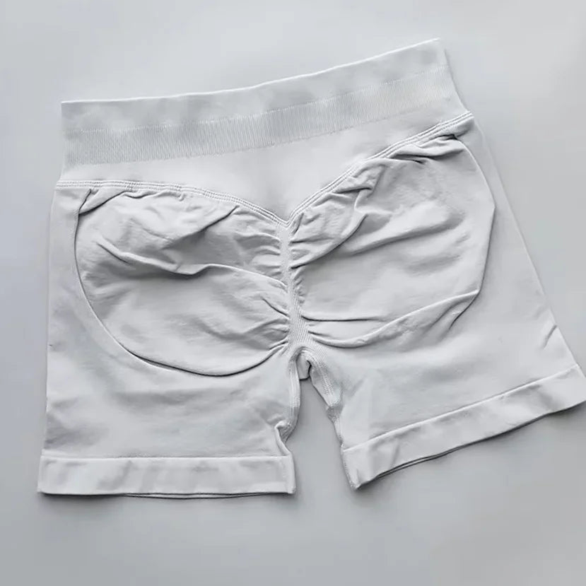 Gym Summer Women's Yoga Exercise Shorts Seamless High Waist Hip Tight Solid Color Shorts Yoga Exercise leggings