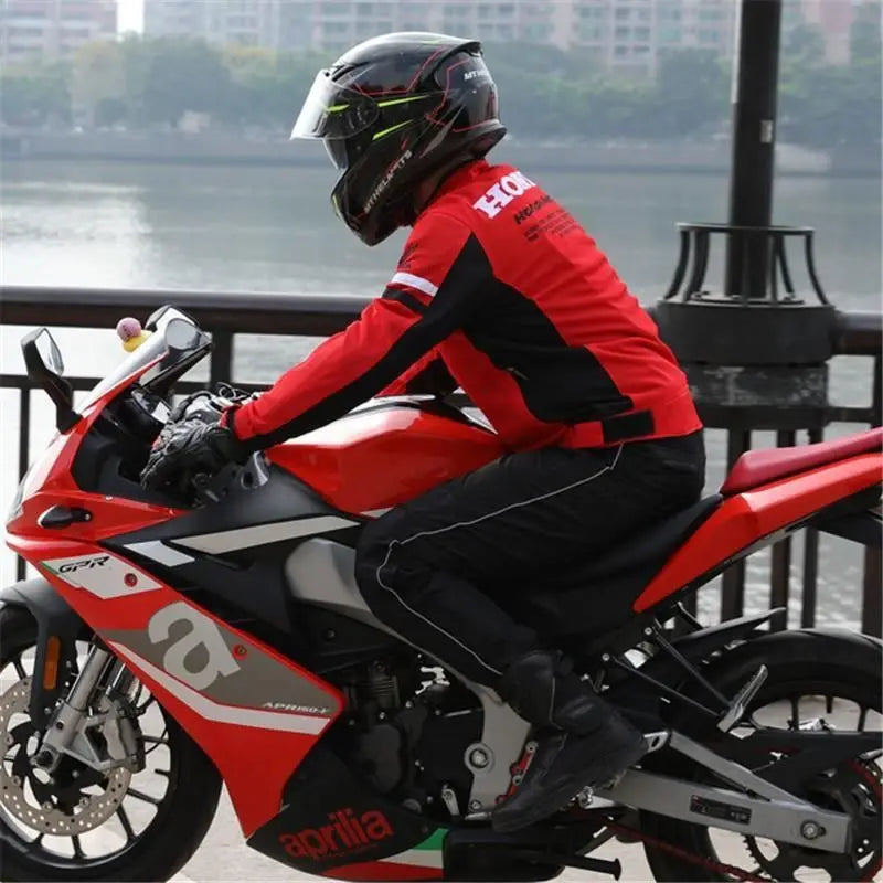 Summer cycling clothing, men's motorcycle, Honda motorcycle clothing, racing clothing, anti fall clothing, cycling mesh breathab