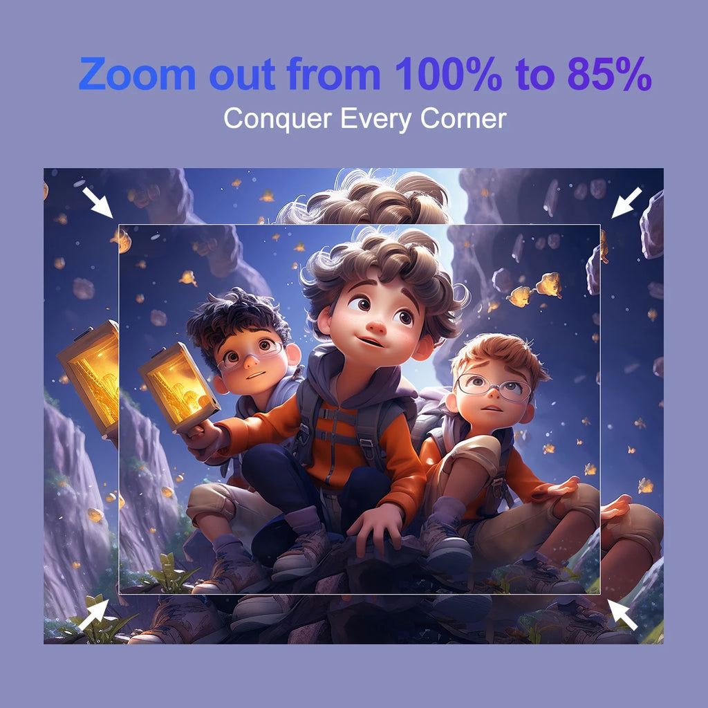 Magcubic HY320 4K Android 11 Projector 390ANSI Dual WiFi6 BT5.0 Portable Cinema Native 1080P for Outdoor Movie Home Theater