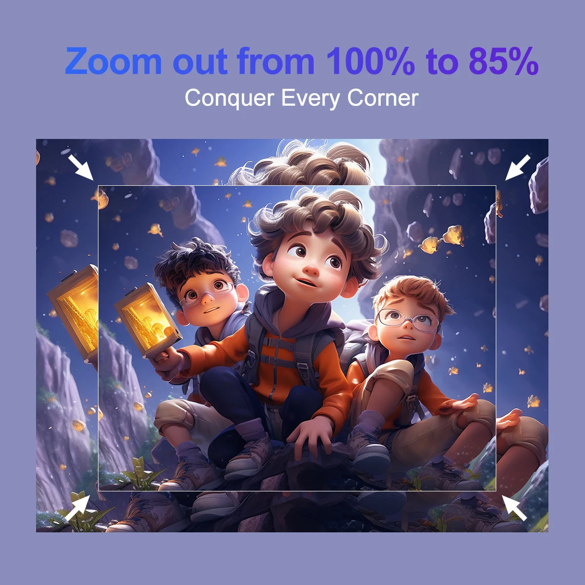 Magcubic HY320 4K Android 11 Projector 390ANSI Dual WiFi6 BT5.0 Portable Cinema Native 1080P for Outdoor Movie Home Theater