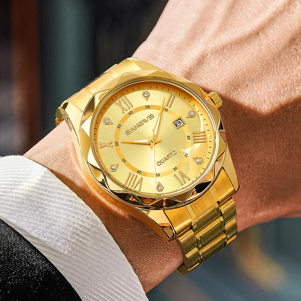 LIGE Men Watch BangWei Top Brand Luxury Watch Men Waterproof Week Date Clock Sport Watch Men Quartz Wristwatch Relogio Masculino