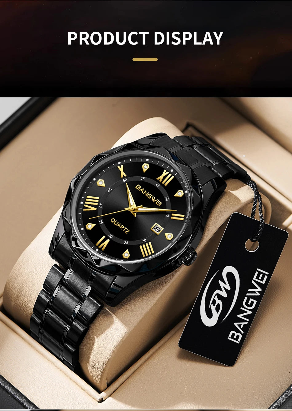 LIGE Men Watch BangWei Top Brand Luxury Watch Men Waterproof Week Date Clock Sport Watch Men Quartz Wristwatch Relogio Masculino