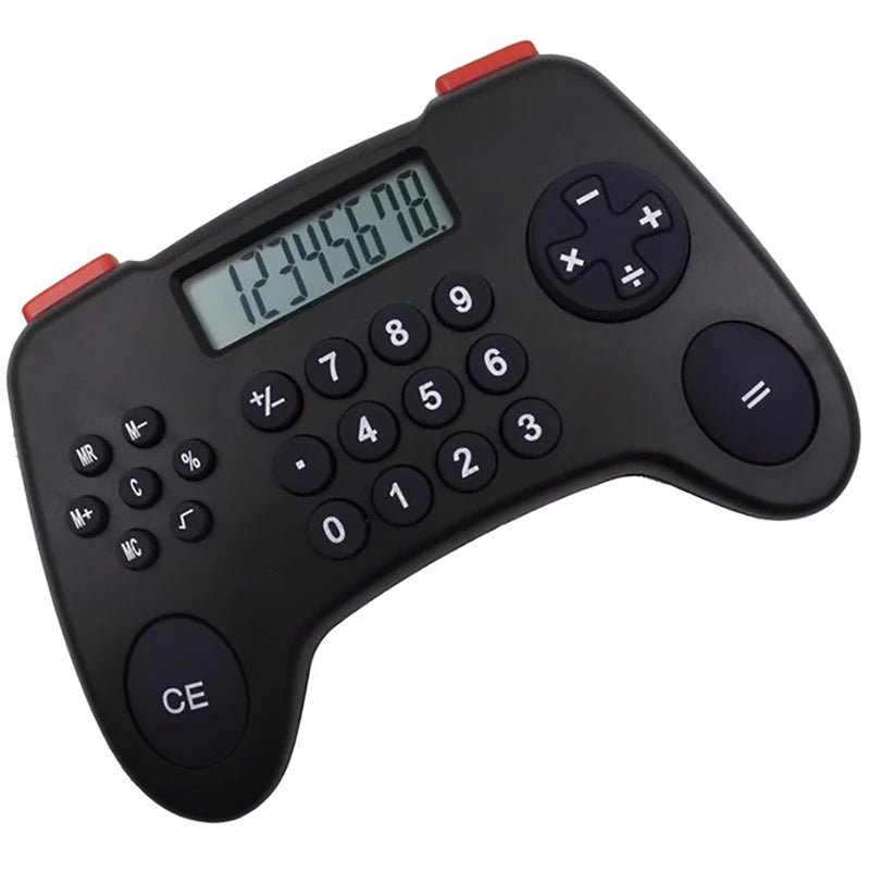 8-digit Gamepad Calculator Promotional Gift Black Portable Creative Cartoon Calculators Student Boy's Calculator