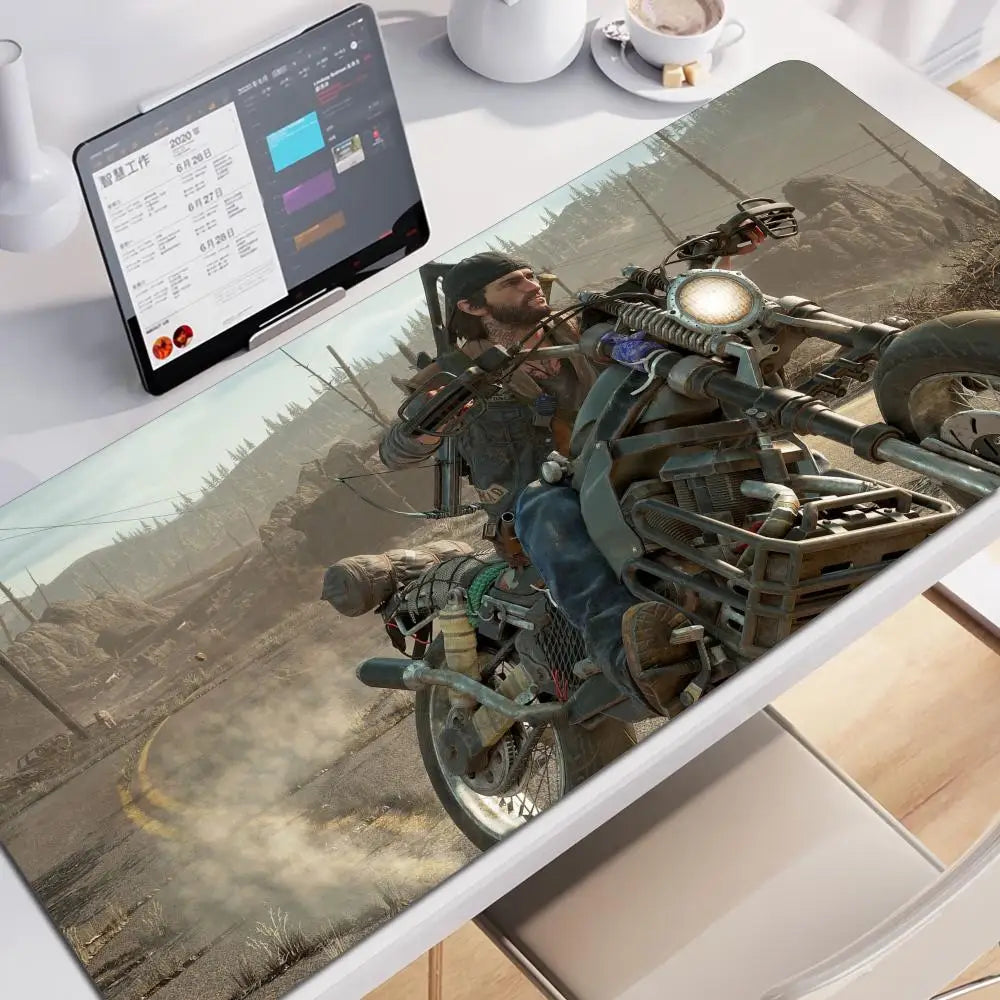 Days Gone Large Mouse Pad Pads Game Xxl Gaming Mousepad Gamer Keyboard Mause Accessories Desk Protector Mat Mats Pc Mice Office