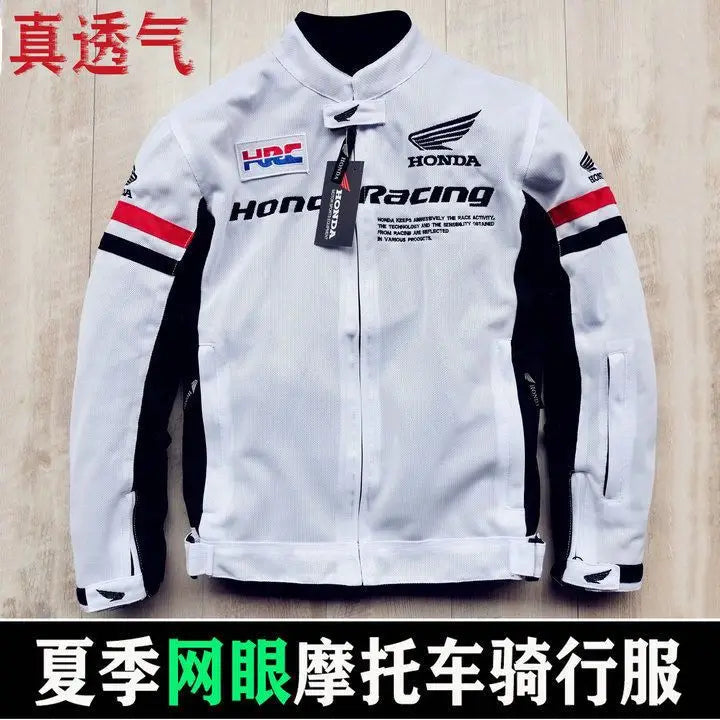 Summer cycling clothing, men's motorcycle, Honda motorcycle clothing, racing clothing, anti fall clothing, cycling mesh breathab