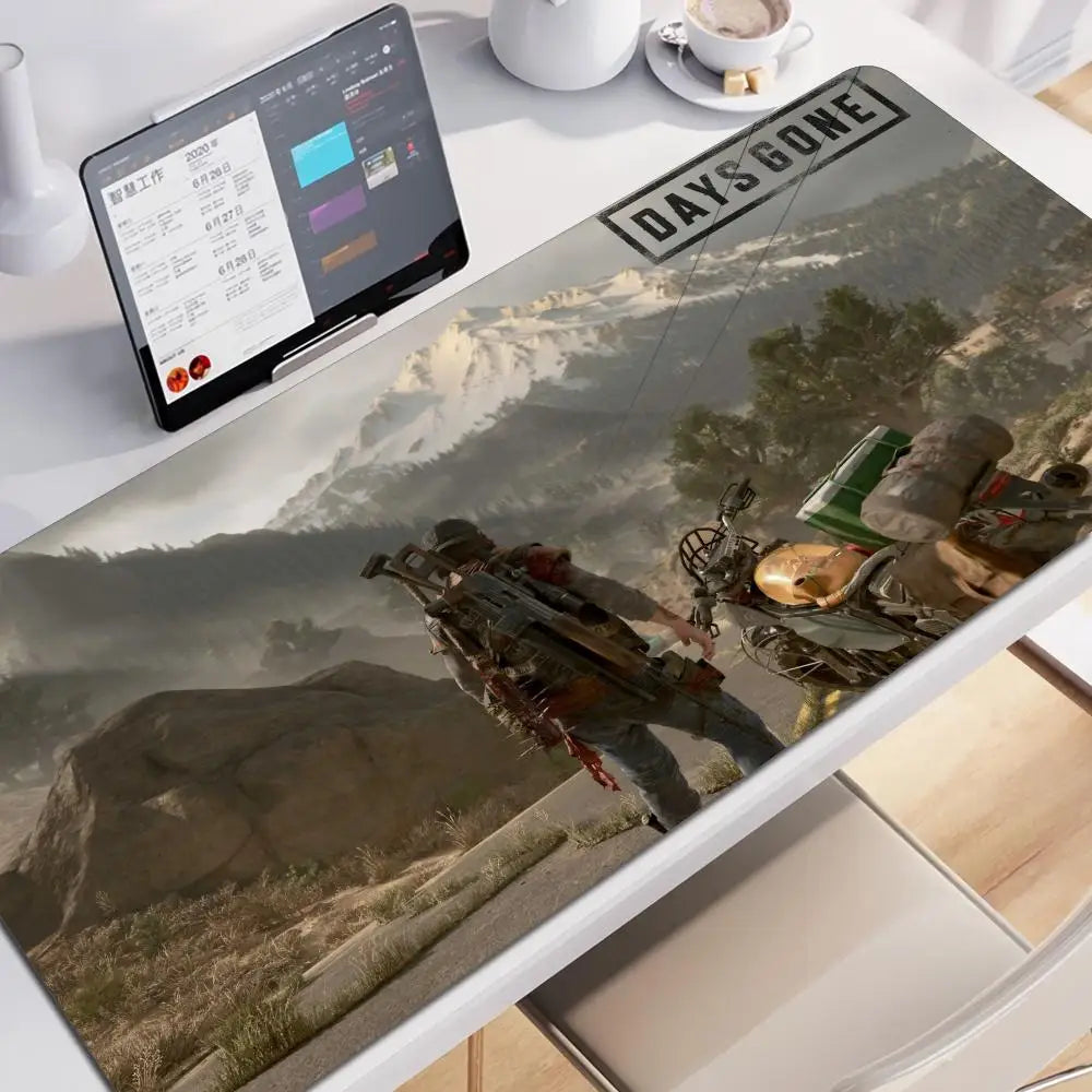 Days Gone Large Mouse Pad Pads Game Xxl Gaming Mousepad Gamer Keyboard Mause Accessories Desk Protector Mat Mats Pc Mice Office