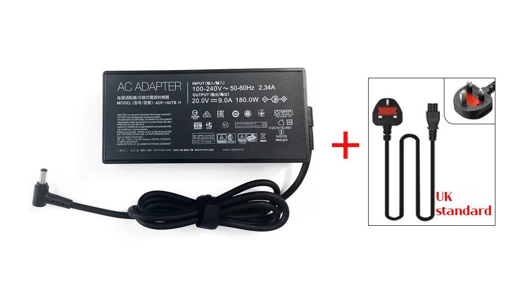 20V 9A 180W 6.0*3.7MM Charger ADP-180TB H Laptop AC Adapter For Asus ROG Zephyrus G14 G15 GA401IV GA502DU TUF505DU FX506L A17