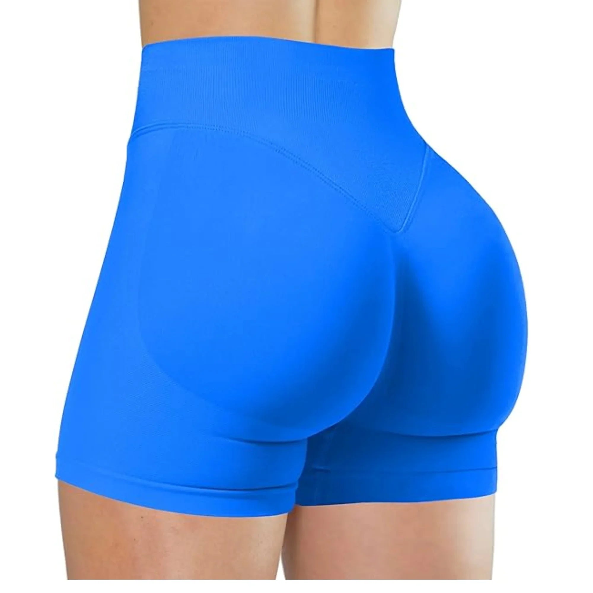 Summer High Waisted Yoga Shorts for Women Fashionable and Sexy Running Fitness Pants Solid Color Yoga Leggings Elastic Tights