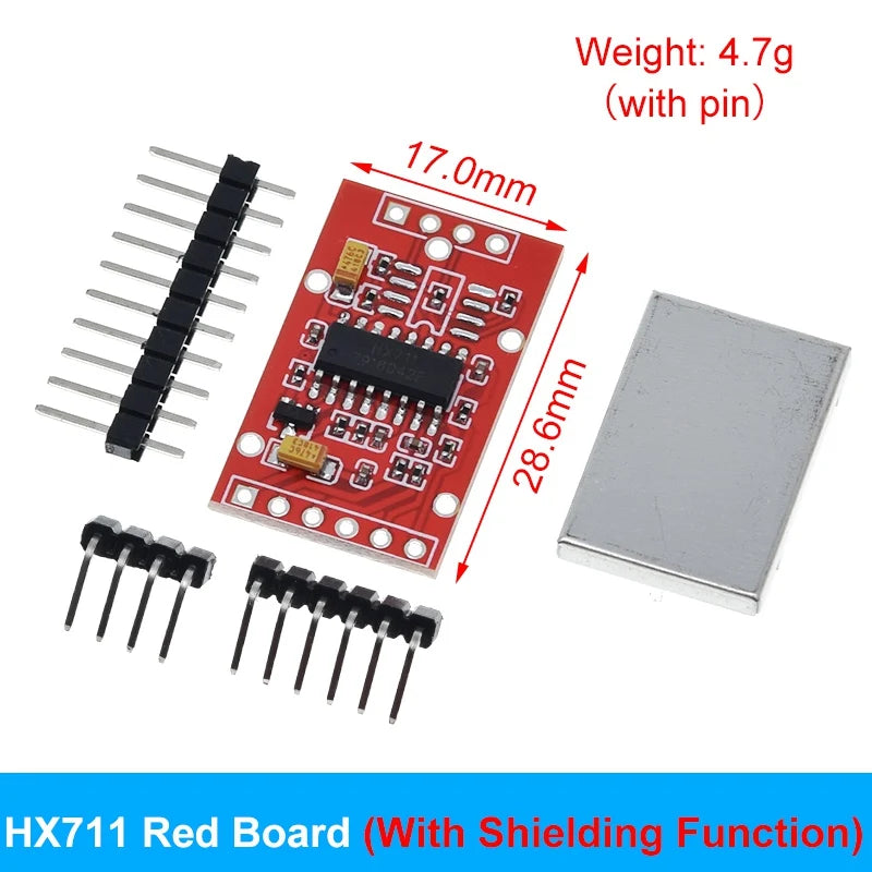 TZT Load Cell 1KG 5KG 10KG 20KG HX711 AD Module Weight Sensor Electronic Scale Aluminum Alloy Weighing Pressure Sensor