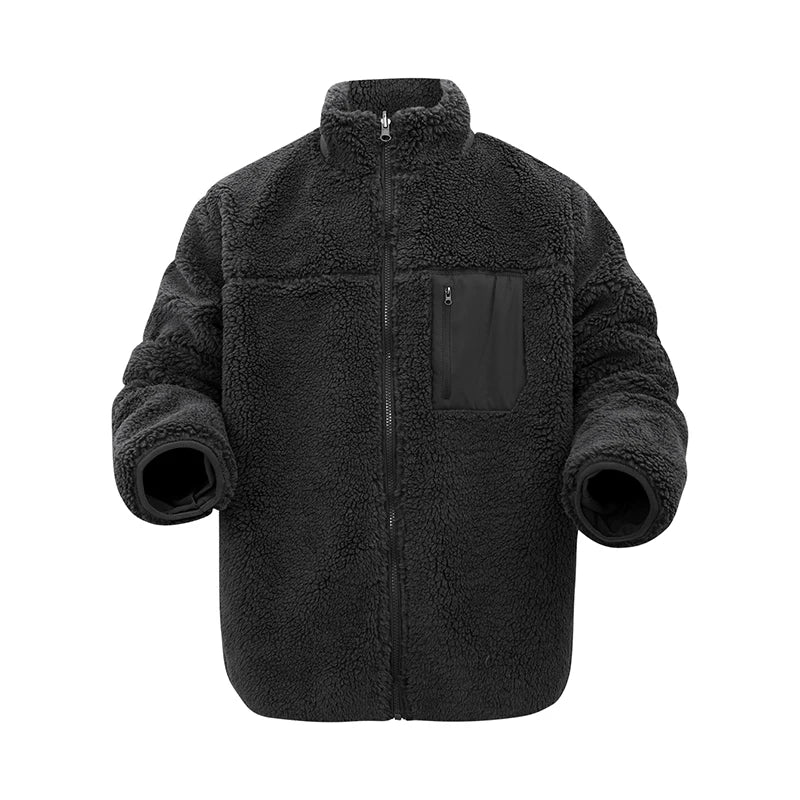 Men's Fleece Jacket for Hiking & Adventure Warm Winter Clothing Casual Daily Wear Fashion Design Man Fur Coats
