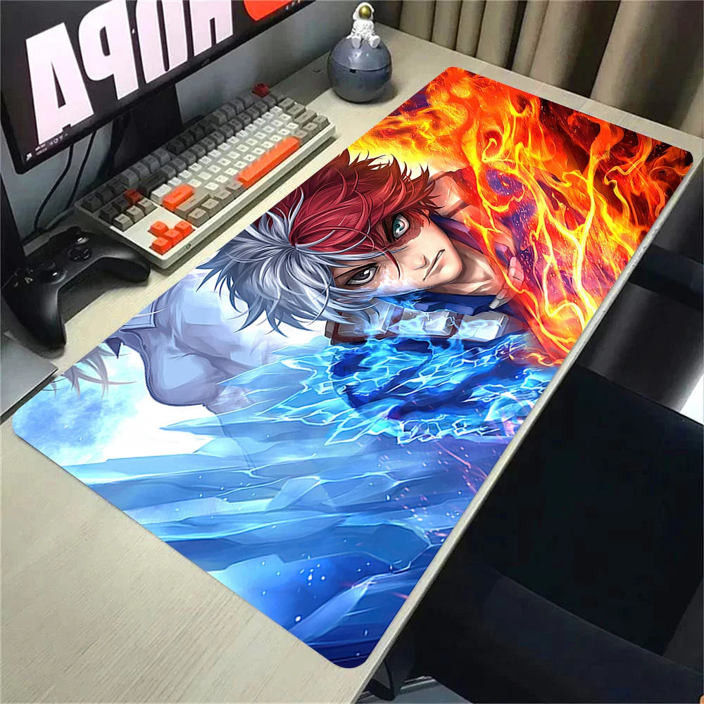 900x400 Mouse Pad My Hero Academia Keyboard Pad Gaming Accessories Desk Mat Natural Rubber Anti-slip Soft Office Tapis De Souris