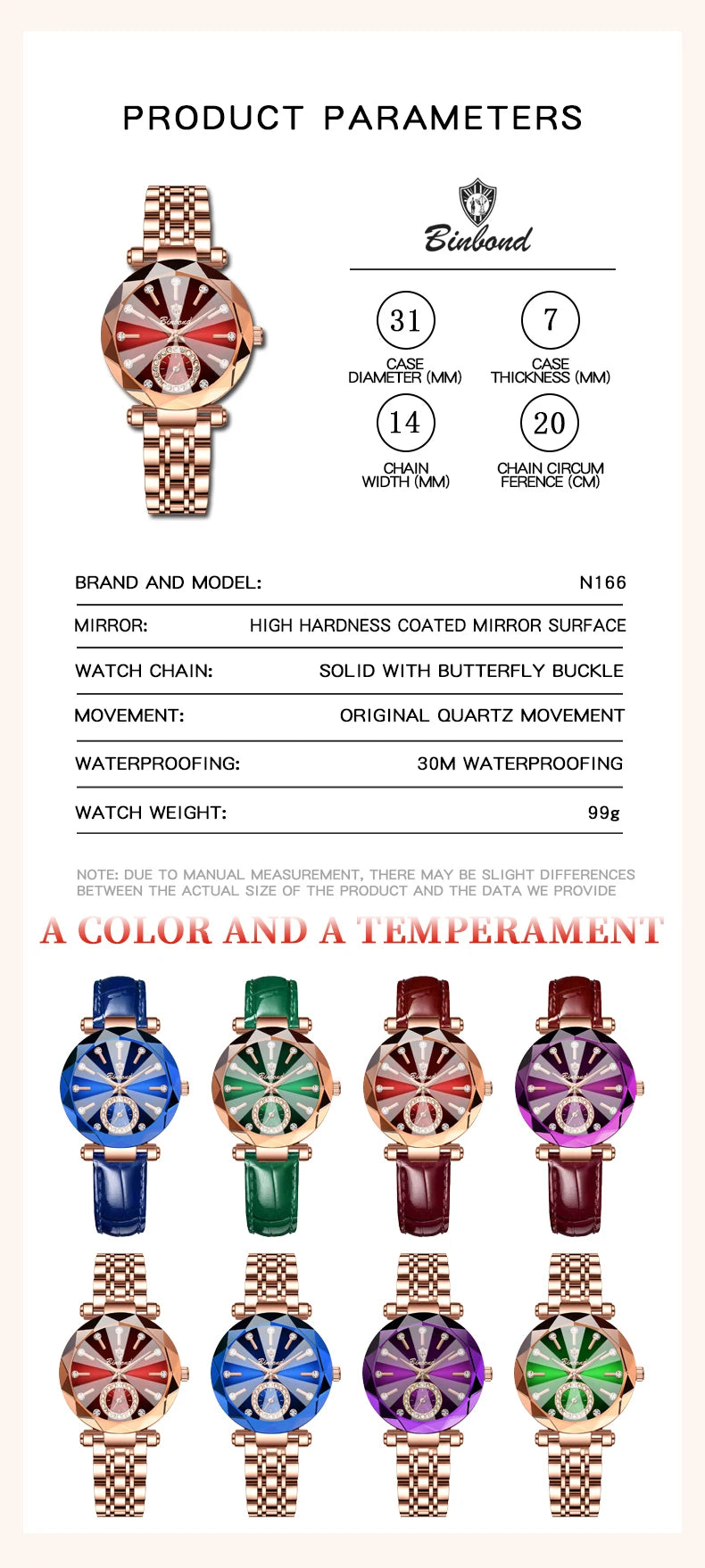 BINBOND Fashion Elegant Women Quartz Watches Original Heart Of The Ocean Design Waterproof Luminous Diamond Lady Casual Watches