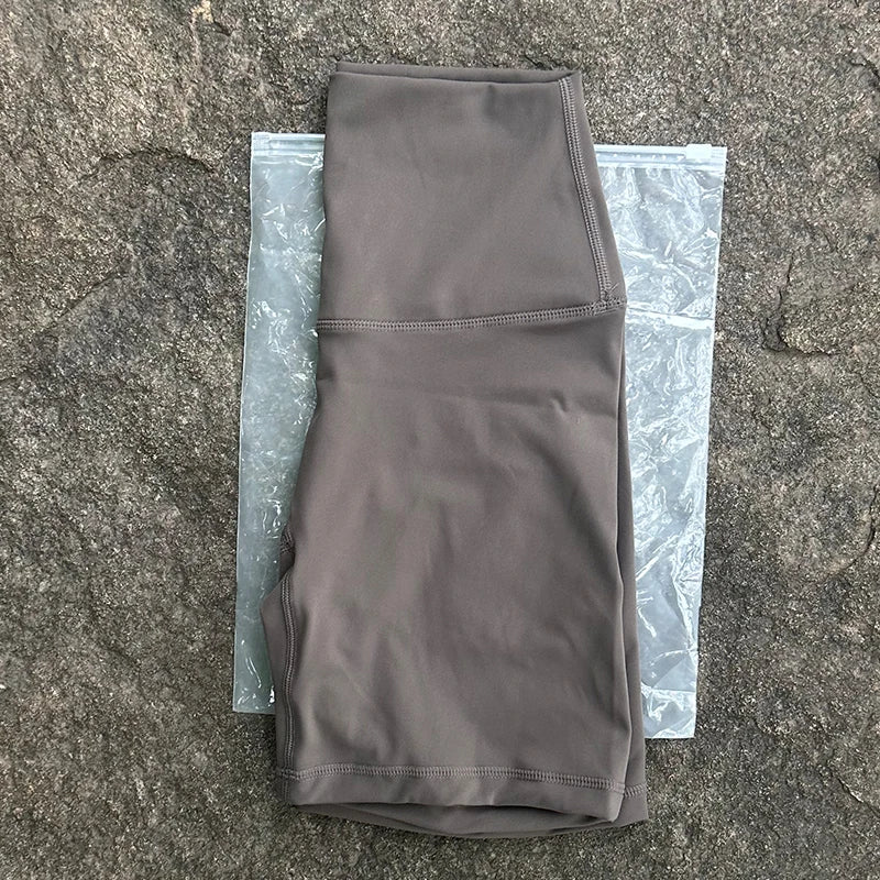 Women Sports Biker Shorts Women Naked Feeling High Waist Yoga Shorts Push Up Fitness Leggings Tummy Control Yoga Slim Shorts