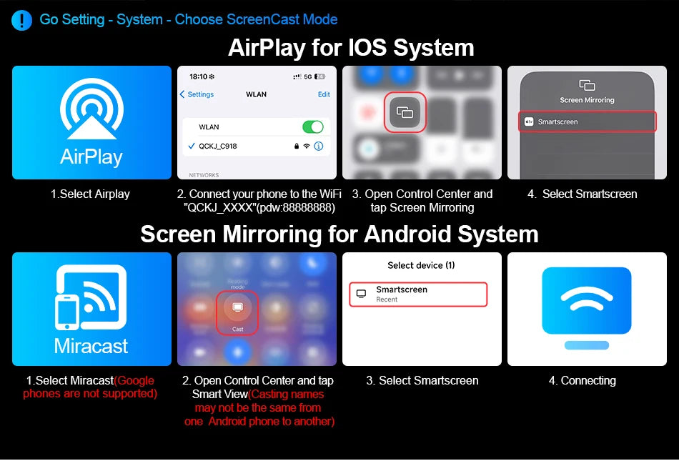 10/11.26 inch Dash Cam 4K Car DVR Wireless Carplay & Android Auto GPS Navigation Video Recorder Dashboard Dual Lens Wifi FM AUX