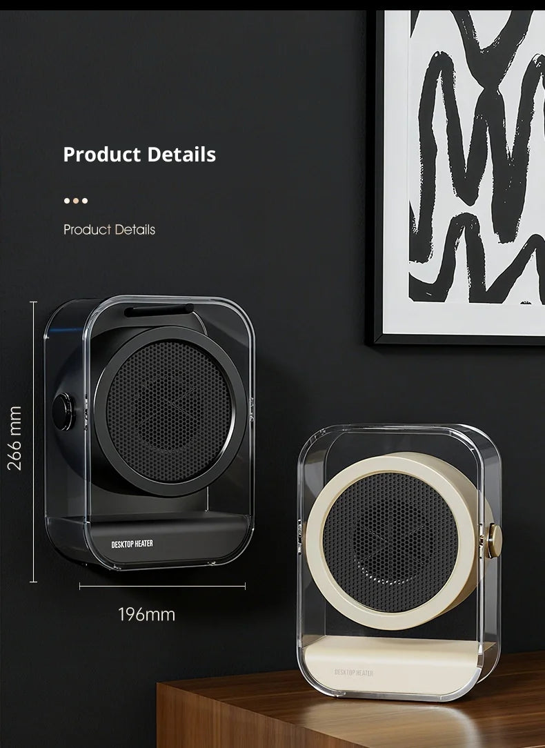 Household heater Desktop heater Desktop Electric Heater  High power office student dormitory electric heater Warm Air Blower