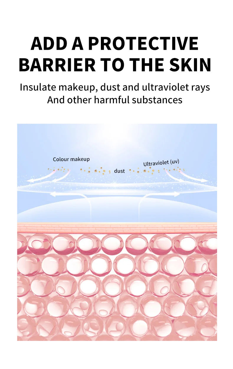 Makeup Primer Breathable BB Cream Not Sticky Face Foundation Intensive Moisturizes Provide Deep Moisture Helps Brighten Skin