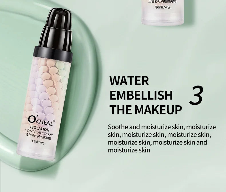 Makeup Primer Breathable BB Cream Not Sticky Face Foundation Intensive Moisturizes Provide Deep Moisture Helps Brighten Skin