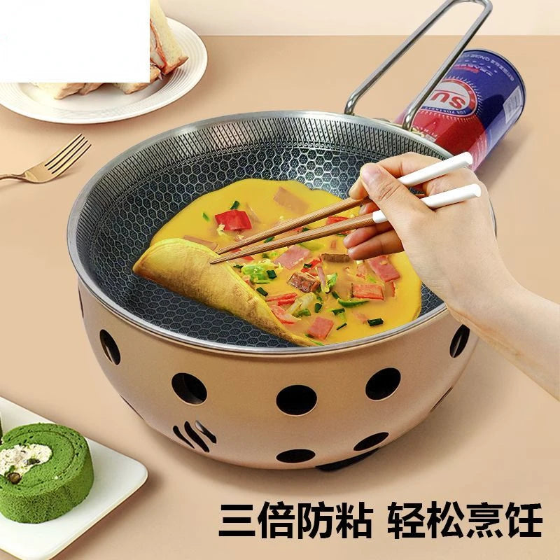 Outdoor integrated pot, card stove, multi-functional portable car camping, picnic, gas tank, universal pot, gas integrated pot