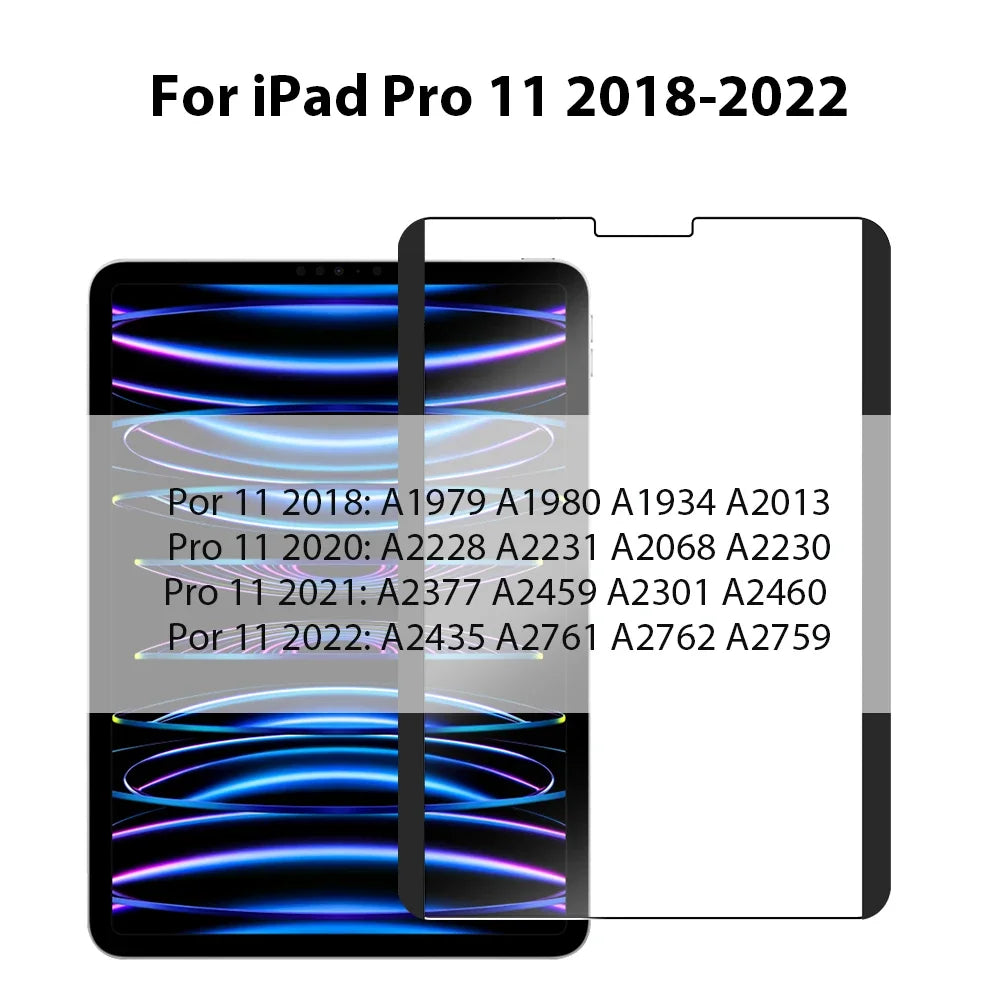 Magnetic Paper Film For Ipad Air 11 M3 M2 5 4 3 2 A16 10 9 10th 9th Generation Pro 13 M4 11th 12.9 Mini 6 7 A17 Screen Protector