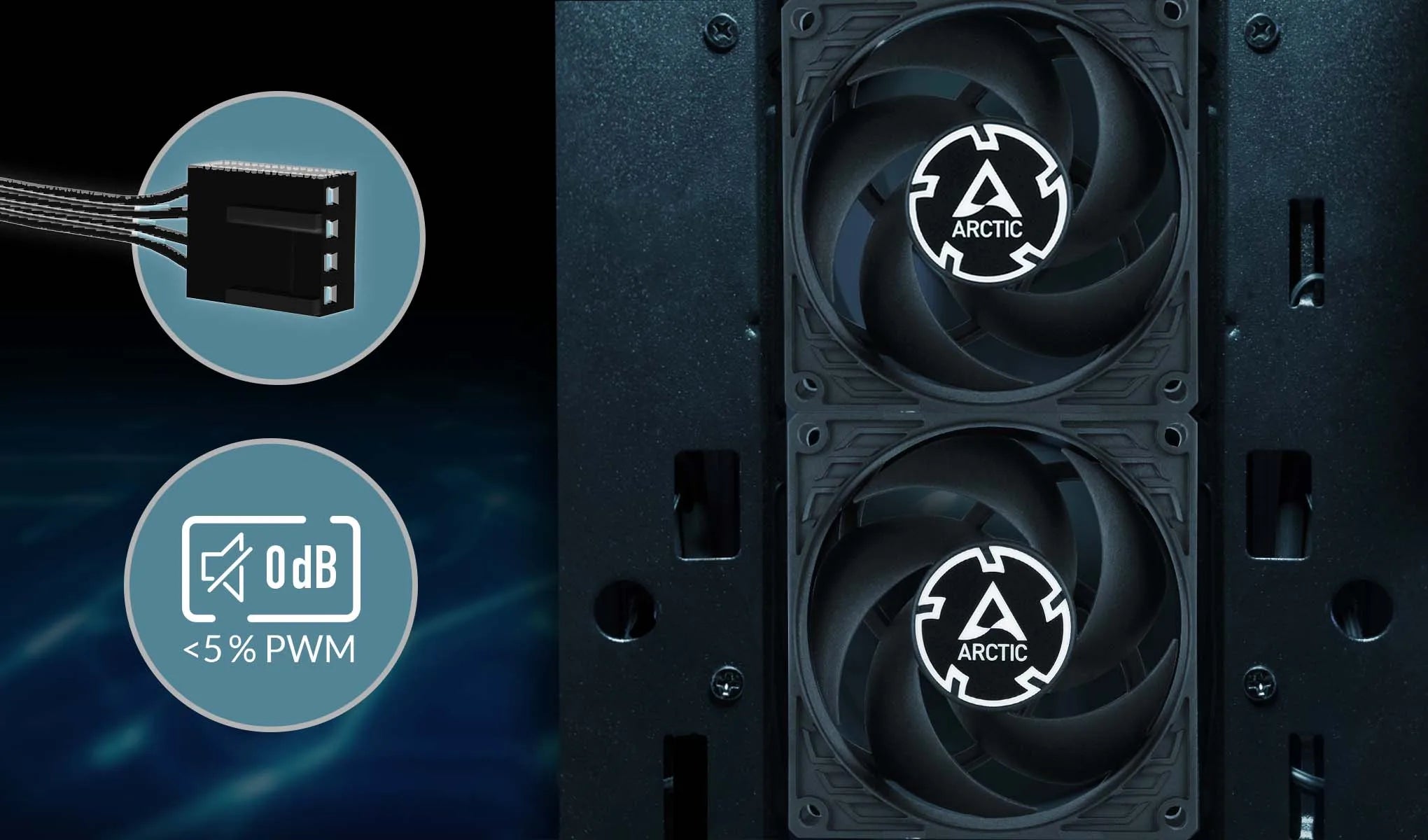 ARCTIC P8 Max High-Performance 80mm Case Fan,PWM Controlled 500–5000 RPM,Optimised for Static Pressure,Fluid Dynamic Bearing