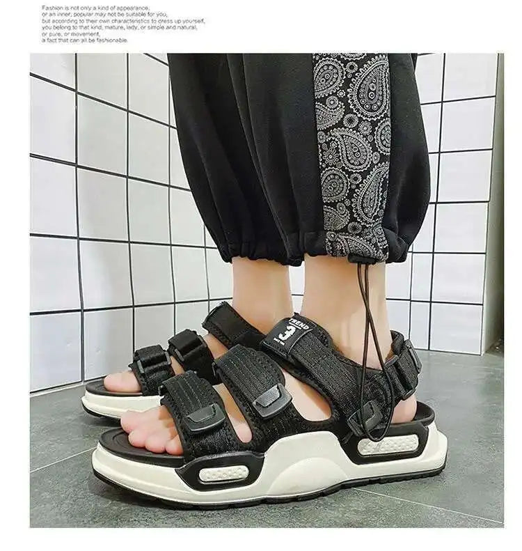 Fashion Sandals Summer Wear-resistant 2023 New Sports Dual-purpose Slippers Beach Shose Men Breathable Light Anti-Slippery
