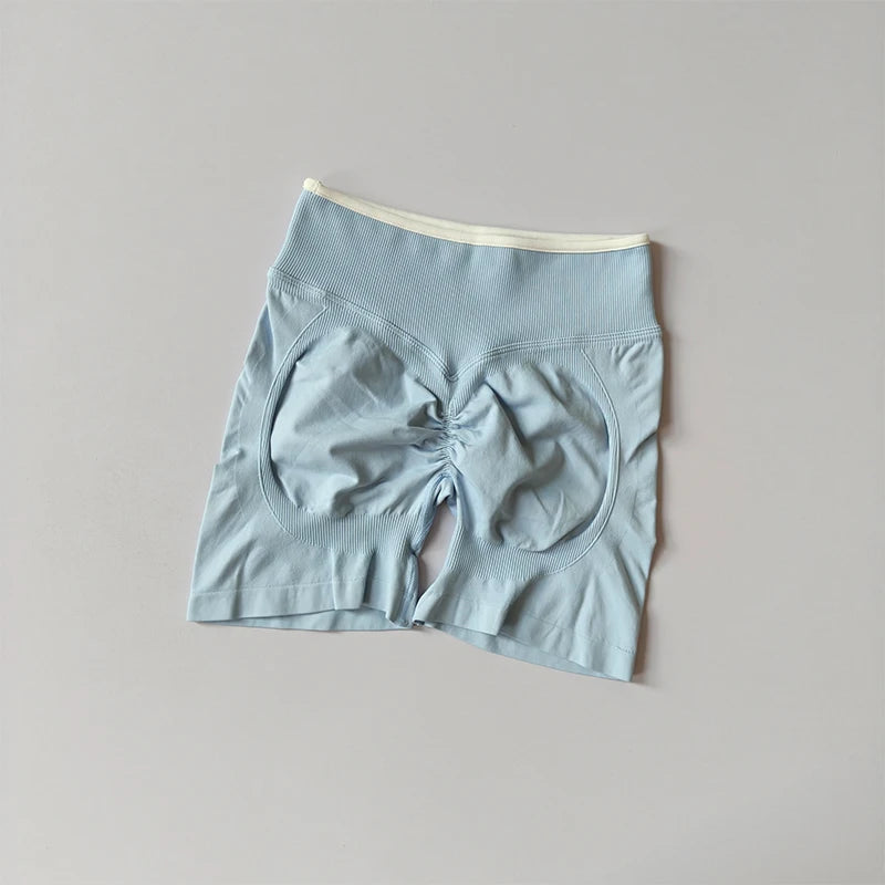 Gym Shorts Women Fitness Sports Biker High Waisted Shorts Running Yoga Shorts Workout Scrunch Butt Seamless Workout Tight