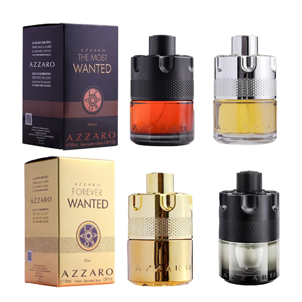 100ML Men Perfumes For Azzaro The Most Wanted Parfume Charm Eau De Parfum Intense Spicy Woody Fragrance Lasting Wear Date
