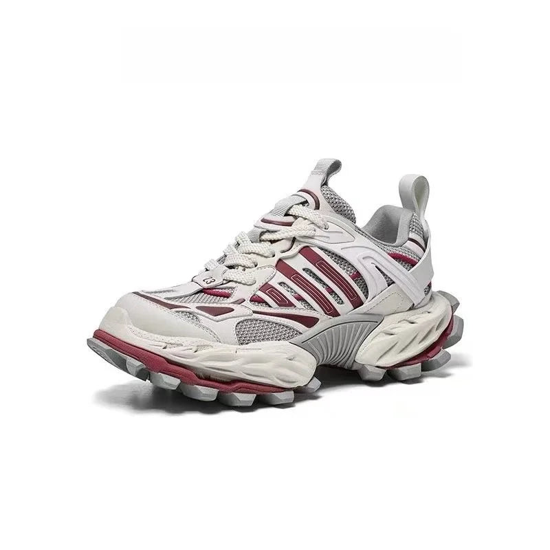 STRONGSHEN Men Running Shoes Ourdoor Jogging Trekking Sneakers Lace Up Mesh Athletic Shoes Comfortable Light Soft Sport Shose