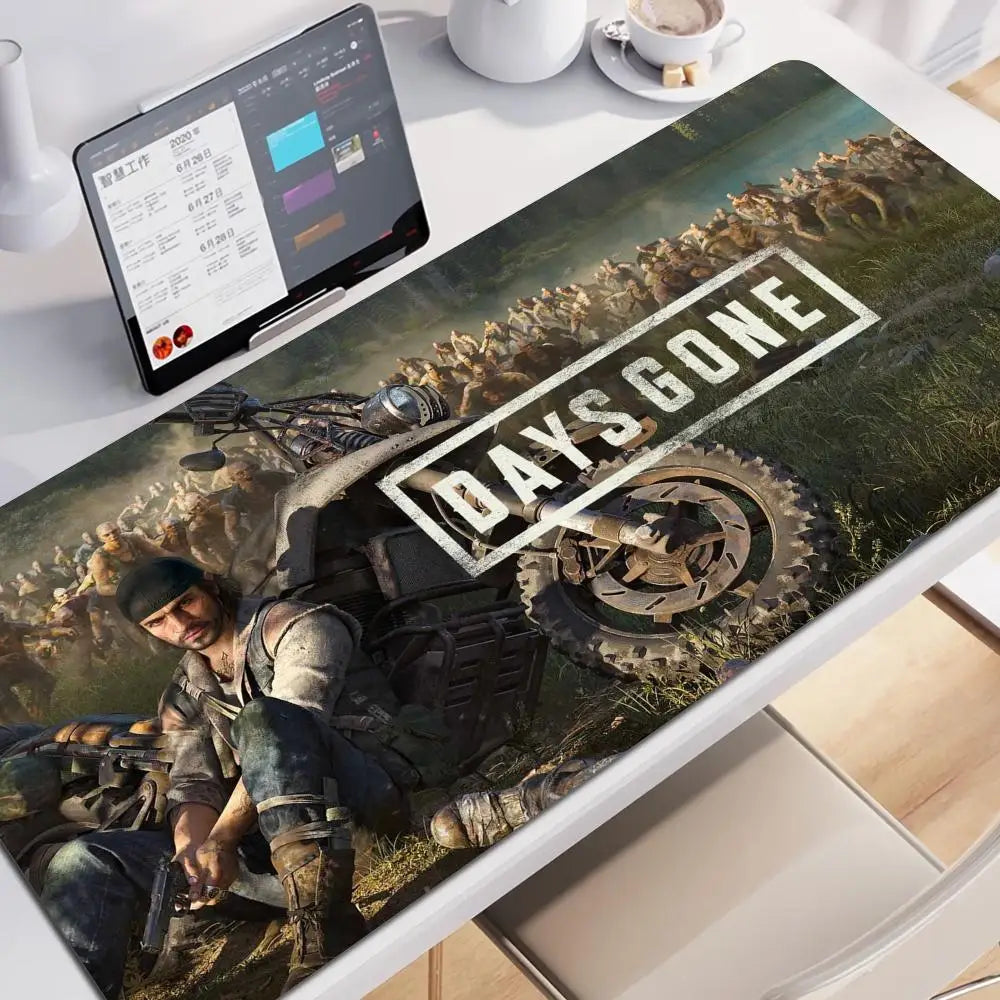 Days Gone Large Mouse Pad Pads Game Xxl Gaming Mousepad Gamer Keyboard Mause Accessories Desk Protector Mat Mats Pc Mice Office