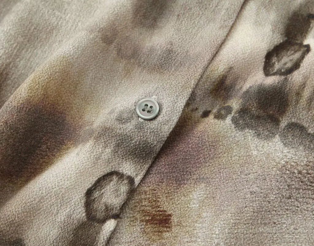 Women's clothing 2025 new fashion casual suits women's clothing European and American style tie-dye printed shirt straight pants