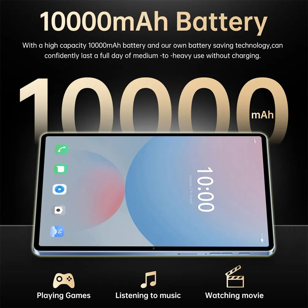 Global Edition New Original Pad 7s pro Tablets 10.1"  Android 15 Tablet PC 22GB+2TB 10000mAh 5G Dual SIM WiFi Kids Tablet Tab