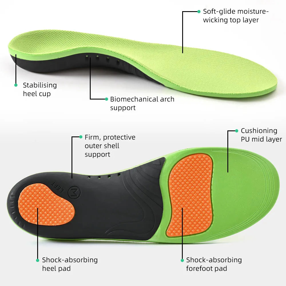 Orthopedic Insoles Sport Shoes Sole For feet Arch Foot Pad X/O Type Leg Correction Flat Foot Arch Support Sports Shoes Insert
