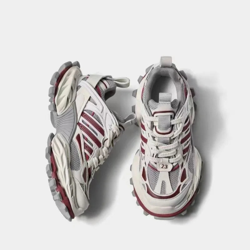 STRONGSHEN Men Running Shoes Ourdoor Jogging Trekking Sneakers Lace Up Mesh Athletic Shoes Comfortable Light Soft Sport Shose