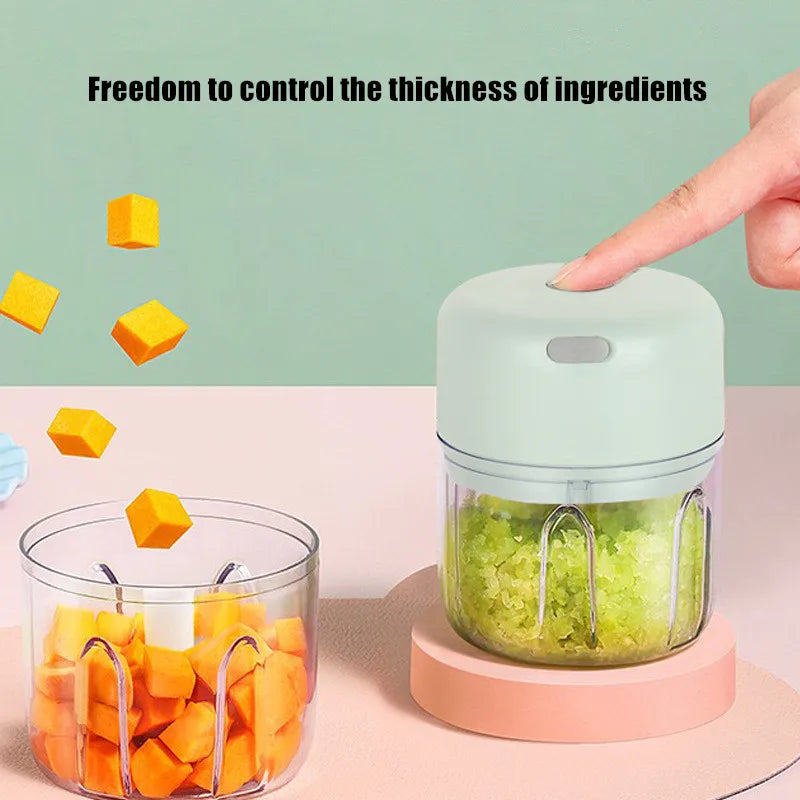 Multifunctional Cooking Machine Automatic Household Meat Grinder Baby Supplementary Food Stirring Minced Garlic ﻿