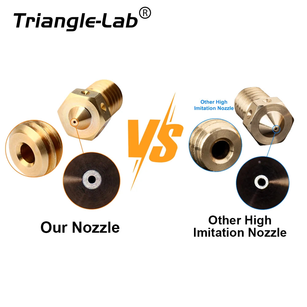 trianglelab BRASS V6 Nozzle for 3D printers hotend 3D printer nozzle for TD6 DDE CHC KIT v6 hotend extruder prusa i3 mk3